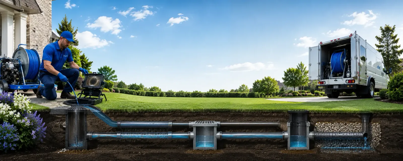 Outdoor drain cleaning information for Hanover, WV
